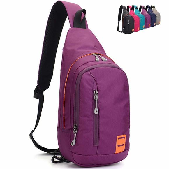 Peicees Large Sling Backpack For Men & Women - Waterproof Crossbody Daypack, Unisex Shoulder Bag